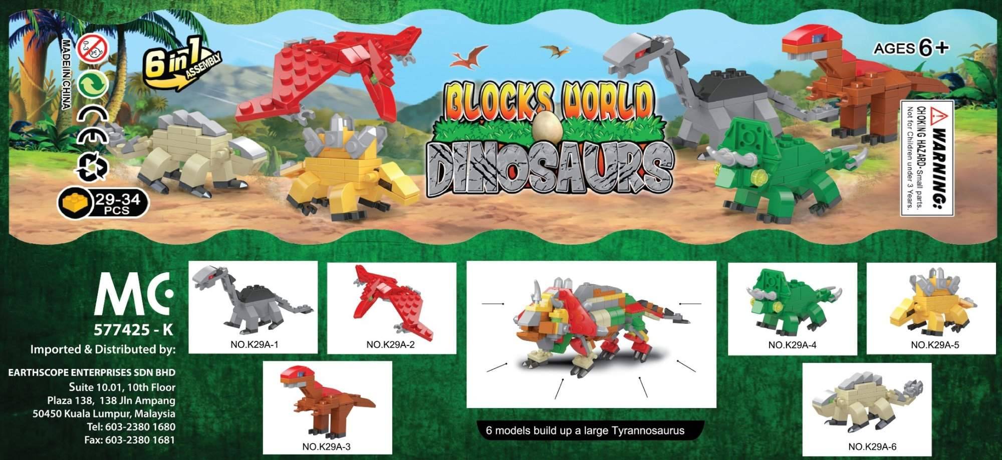 Egg Capsule Building Block Dinosaur Velociraptor